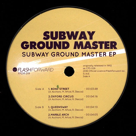 Subway Ground Master - Subway Ground Master EP Colored Vinyl Edition