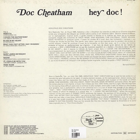 Doc Cheatham - Hey Doc!
