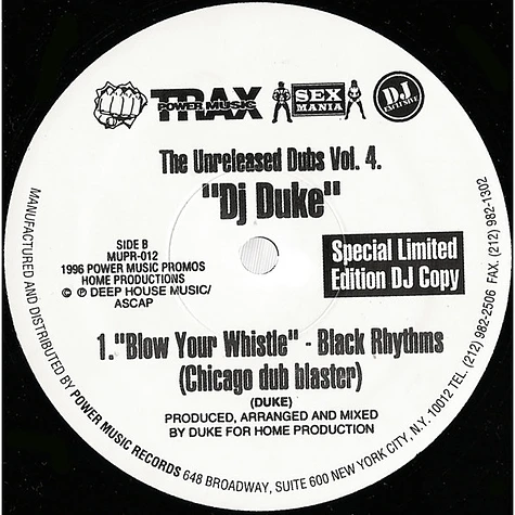 DJ Duke - The Unreleased Dubs Vol. 4
