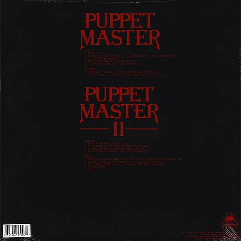 Richard Band - OST Puppet Master 1 & 2 Exclusive To Bundle Colored Vinyl Edition & Slipcase
