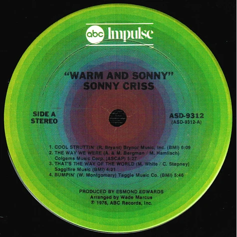 Sonny Criss - Warm & Sonny