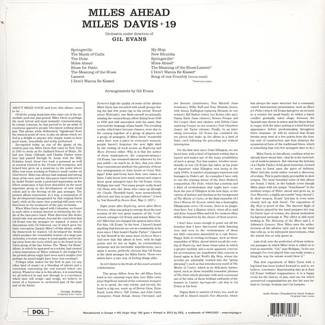 Miles Davis - Miles Ahead Gatefold Sleeve Edition