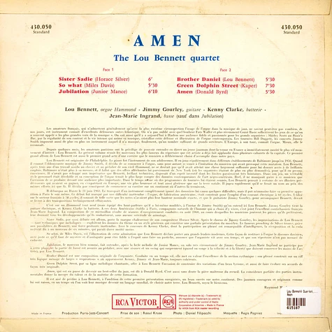 The Lou Bennett Quartet - Amen