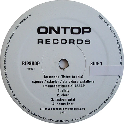 Ripshop - FM. Modes (Listen To This) / Shoplif