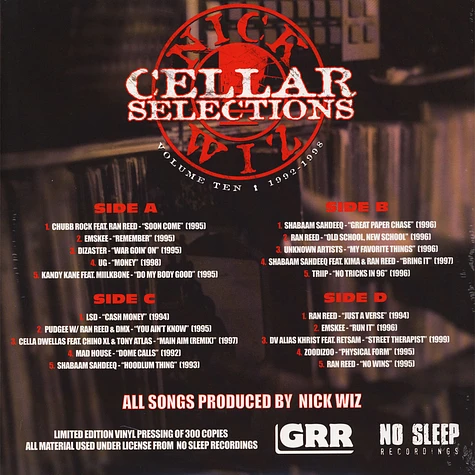 Nick Wiz - Cellar Selections 10