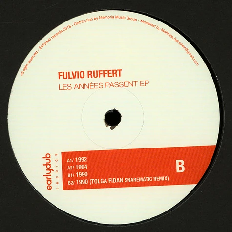 Fulvio Ruffert - Les Annees Passent EP
