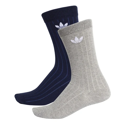 adidas - Mid Rib Crew Socks (Pack of 2)