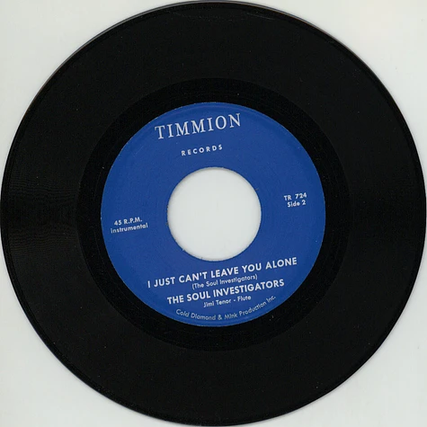 Willie West & The Soul Investigators - I Just Can't Leave You Alone Feat. Jimi Tenor