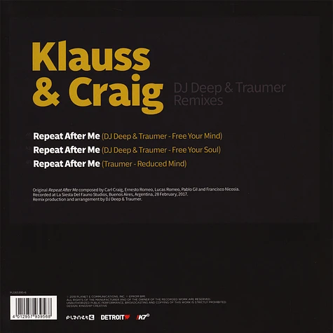 Klauss & Craig - DJ Deep & Traumer Remixes