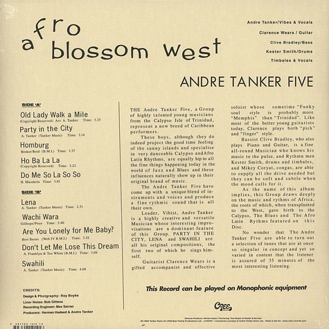 Andre Tanker Five - Afro Blossom West