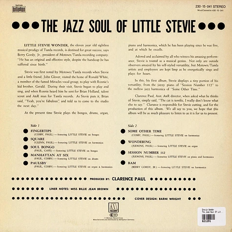 Stevie Wonder - The Jazz Soul Of Little Stevie