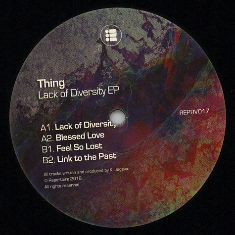 Thing - Lack Of Diversity EP