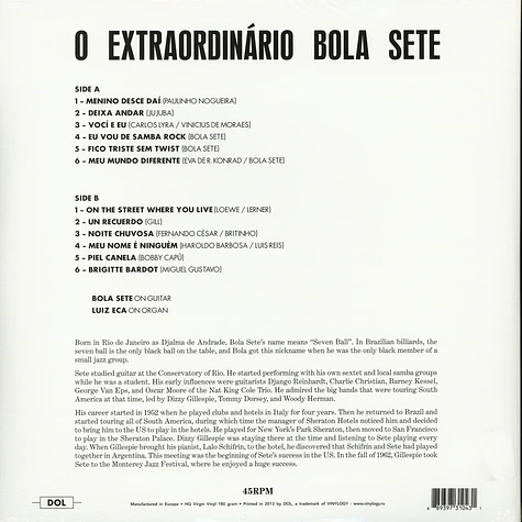 Bola Sete - O Extraordinario Bola Setegatefold Sleeve Edition