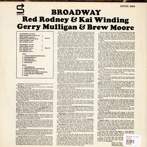 Red Rodney & Kai Winding, Gerry Mulligan & Brew moore - Broadway