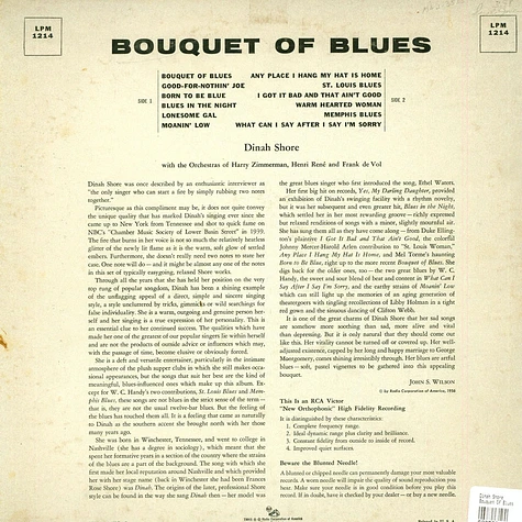 Dinah Shore - Bouquet Of Blues