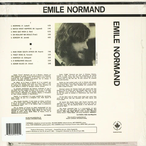 Emile Normand Sextet - Emile Normand