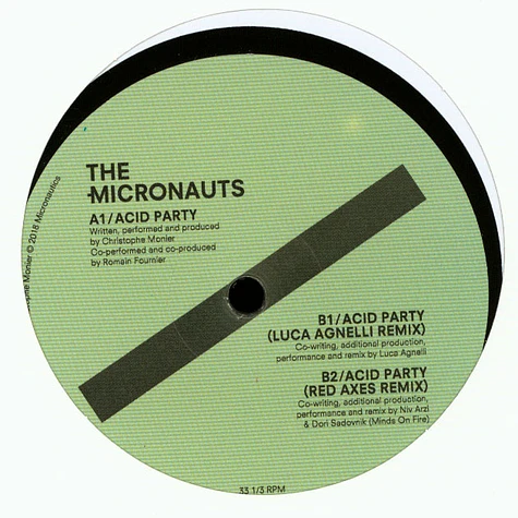 The Micronauts - Acid Party Red Axes & Luca Agnelli Remixes
