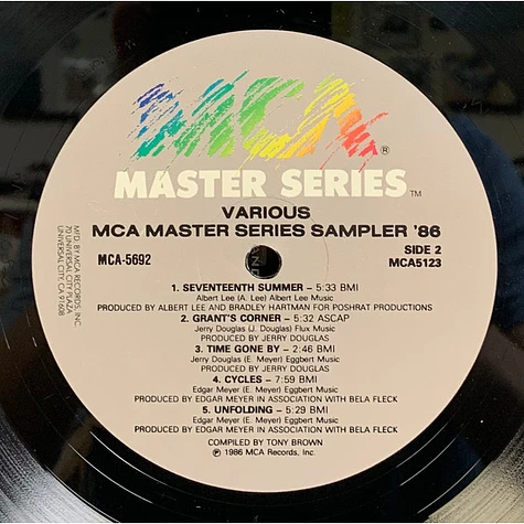 V.A. - MCA Master Series: Sampler '86