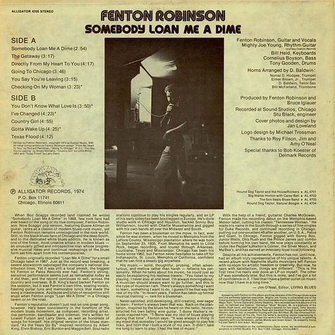 Fenton Robinson - Somebody Loan Me A Dime