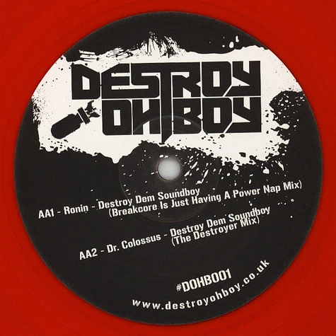 V.A. - Destroy Oh Boy #1 Red Vinyl Edition