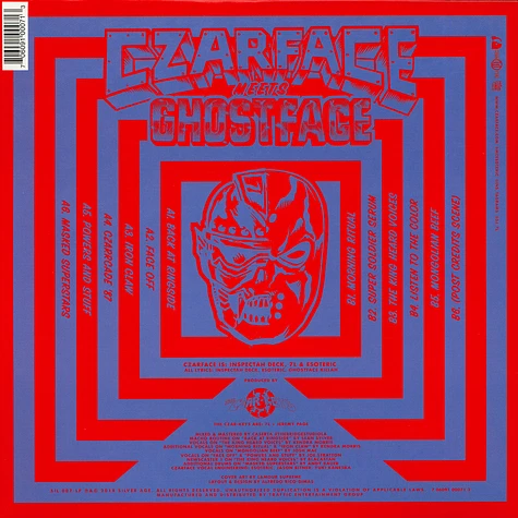 Czarface & Ghostface - Czarface Meets Ghostface Black Vinyl Edition