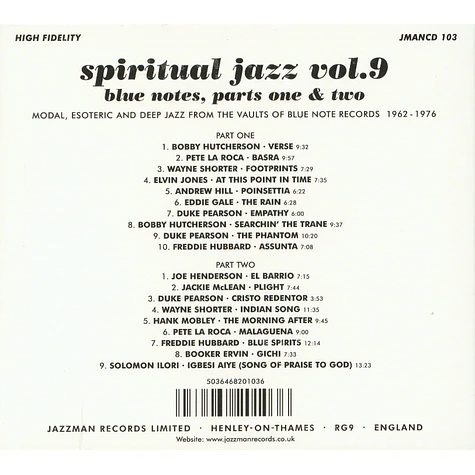 Spiritual Jazz - Volume 9: Blue Notes, Parts 1 & 2