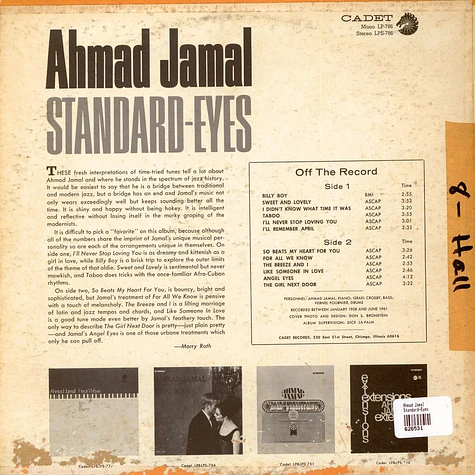 Ahmad Jamal - Standard-Eyes