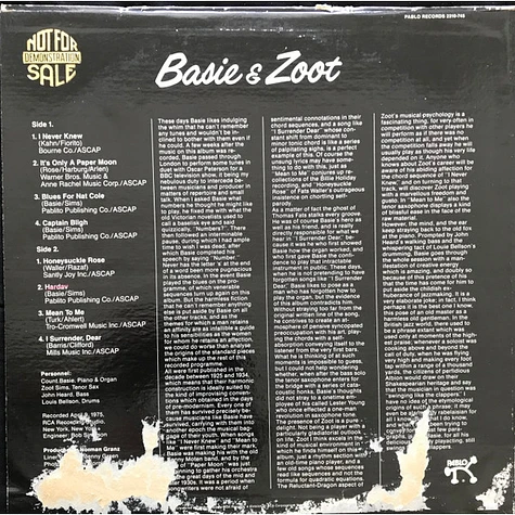 Count Basie & Zoot Sims - Basie & Zoot
