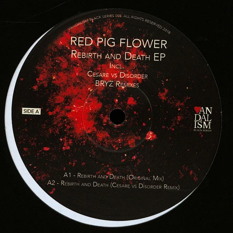 Red Pig Flower - Vandalism Black Series 003