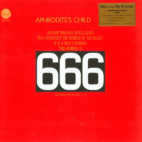 Aphrodite's Child - 666 Colored Vinyl Edition