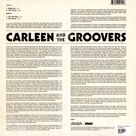 Carleen & The Groovers - Can We Rap