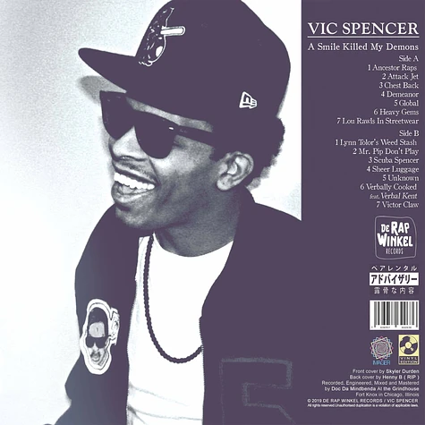 Vic Spencer - A Smile Killed My Demons Black Vinyl Edition