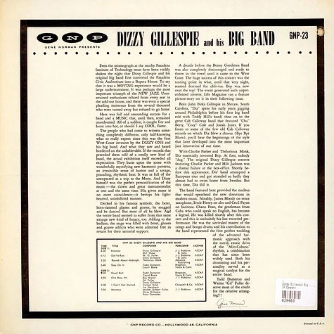 Dizzy Gillespie Big Band - In Concert