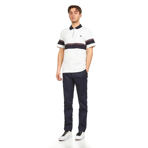Fred Perry - Half Zip Sports Tape Pique Shirt