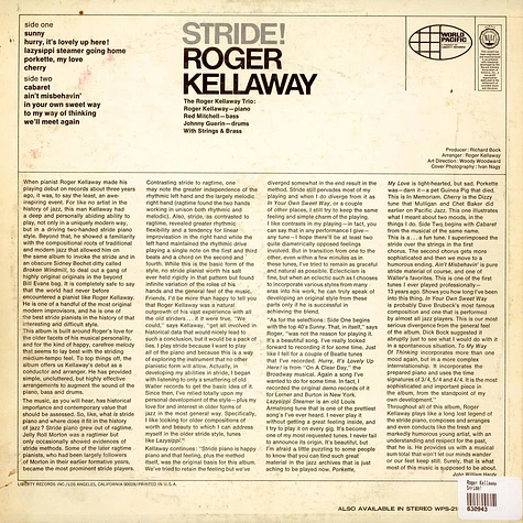 Roger Kellaway - Stride!