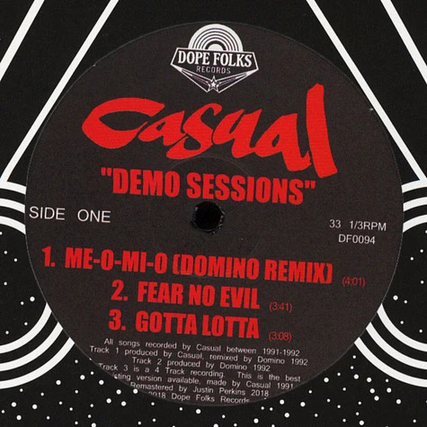 Casual - Demo Sessions 1991-1992