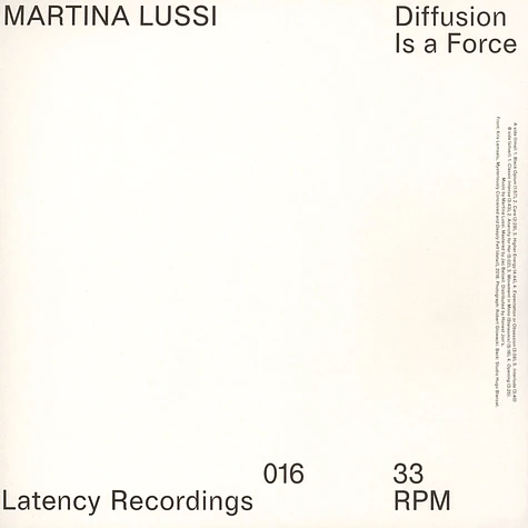 Martina Lussi - Diffusion Is A Force