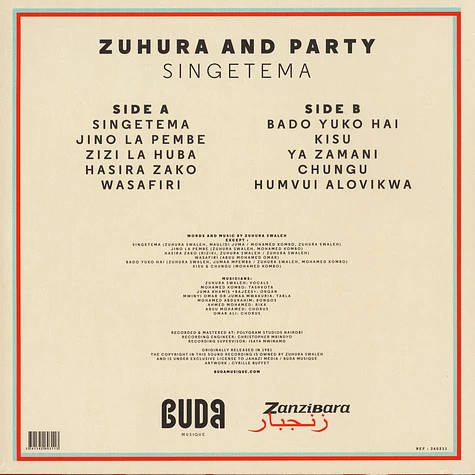 Zuhura & Party - Singe Tema - Taarab Special