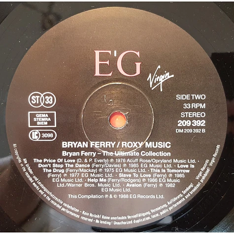 Bryan Ferry / Roxy Music - The Ultimate Collection