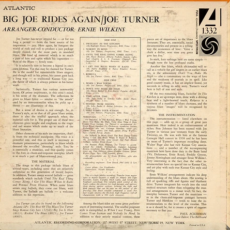 Big Joe Turner - Big Joe Rides Again