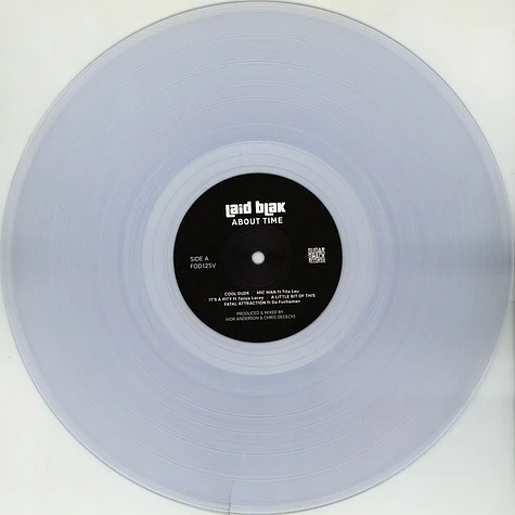 Laid Blak - About Time Clear Vinyl Edition