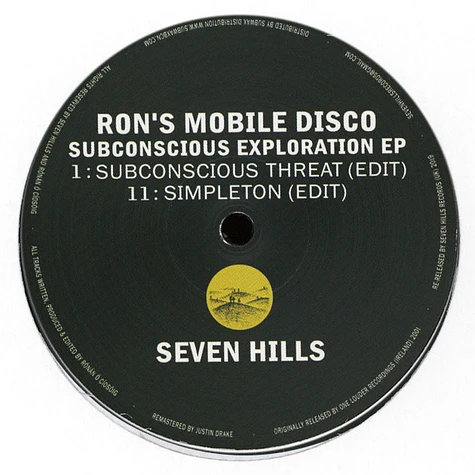 Ron's Mobile Disco - Subconscious Exploration EP