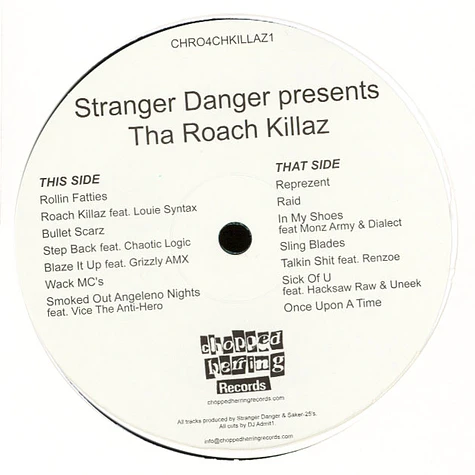Stranger Danger presents - Tha Roach Killaz Colored Vinyl Edition