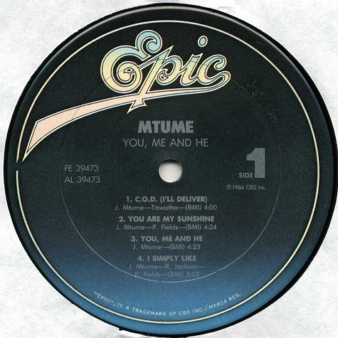 Mtume - You, Me And He