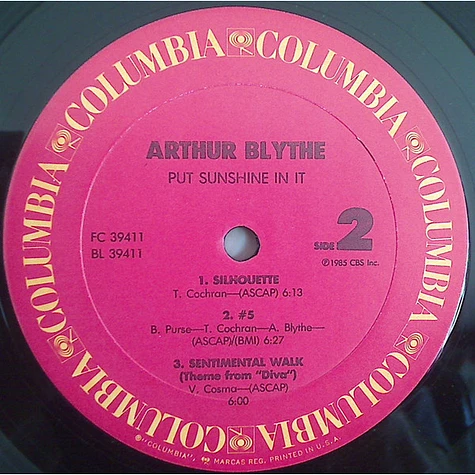 Arthur Blythe - Put Sunshine In It