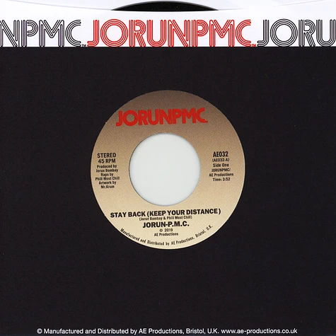 Jorun PMC (Jorun Bombay & Phill Most Chill) - Stay Back (Keep Your Distance) / Sammy Davis