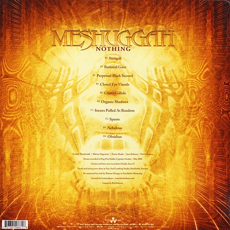 Meshuggah - Nothing Black Vinyl Edition