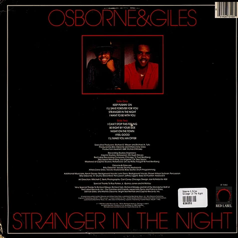 Osborne & Giles - Stranger In The Night