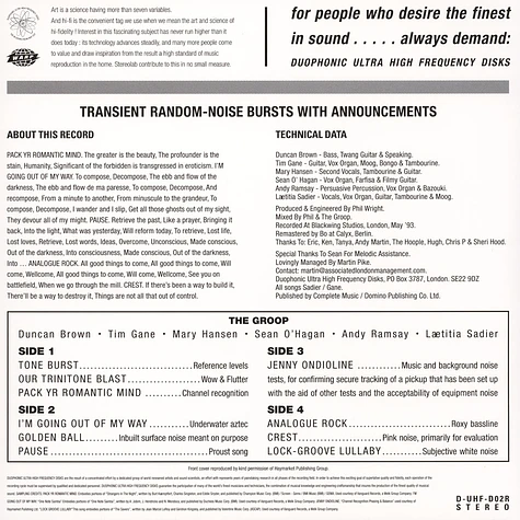 Stereolab - Transient Random Noise Black Vinyl Edition