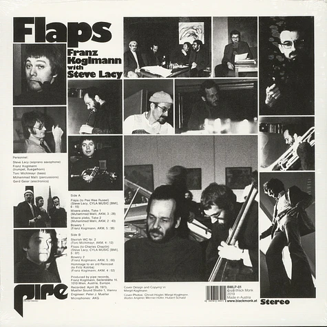 Franz Koglmann with Steve Lacey - Flaps